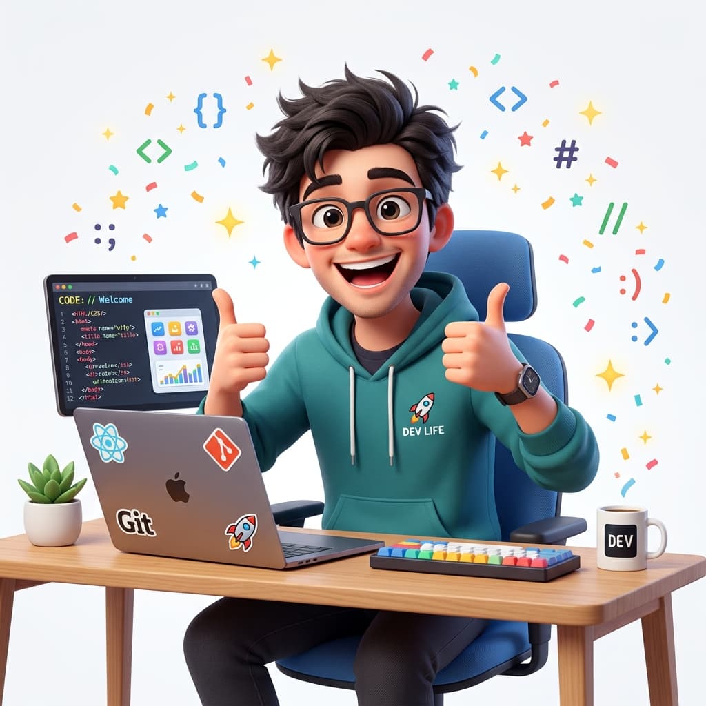 Excited developer with Lazee